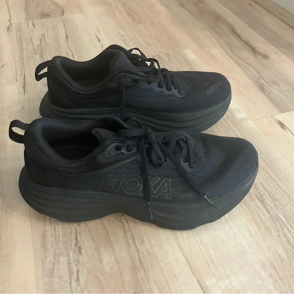 Hoka One One Black Performance Sneakers - Picture 9 of 12